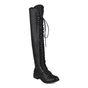 Travis-05 Over the Knee Women's Lace-up Boots